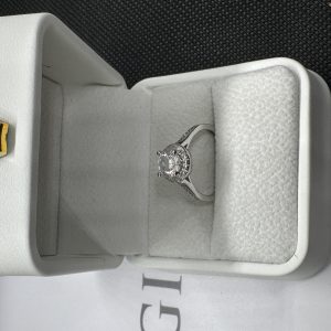 ダイヤモンド指輪 ハッピー ダイヤモンド 天然ダイヤモンド1.01ct GIA鑑定書 AU750指輪