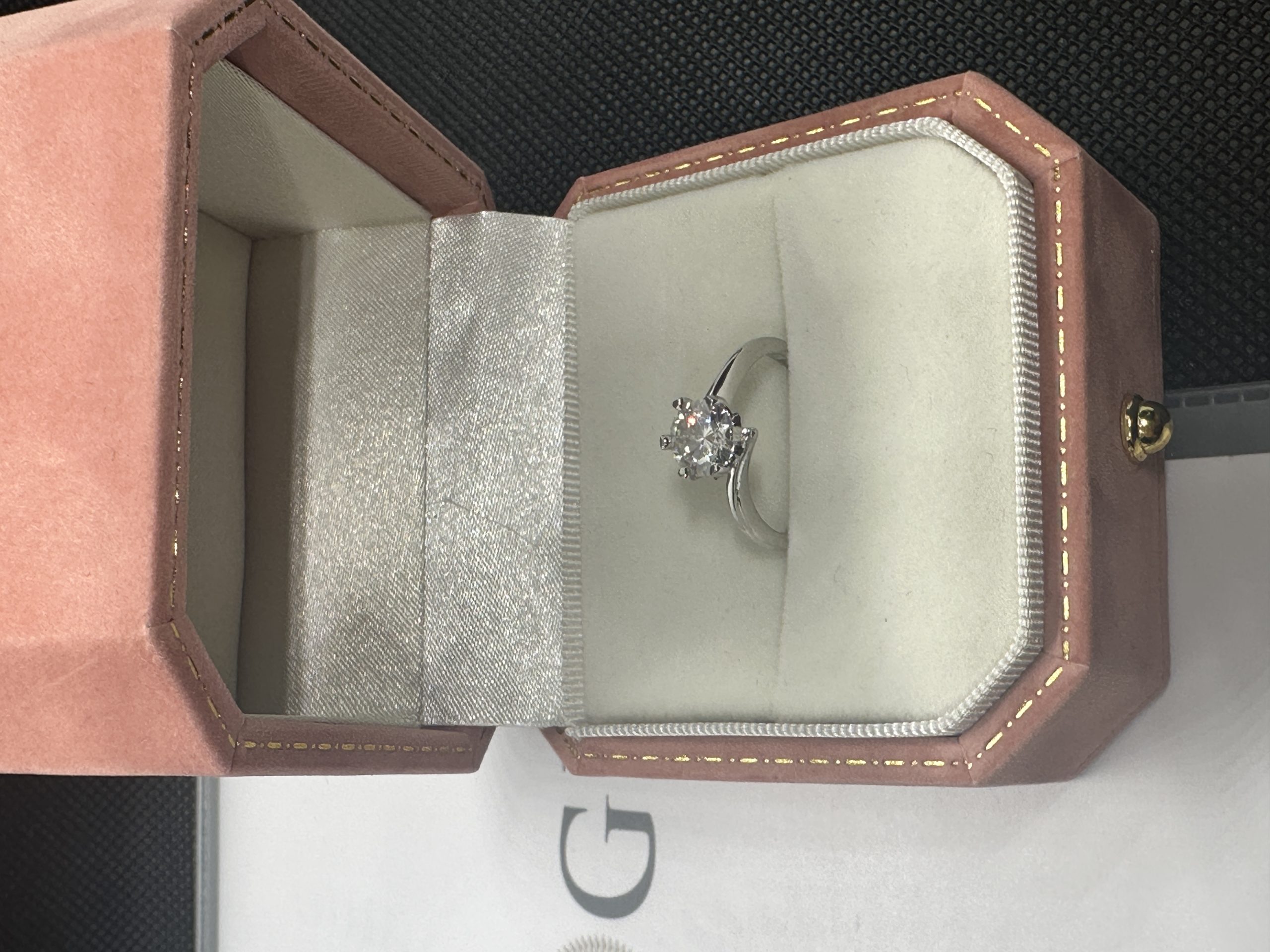 ダイヤモンド指輪 エタニティー リング 天然ダイヤモンド1.01ct GIA鑑定書 AU750指輪