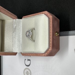 ダイヤモンド指輪 1 カラット 天然ダイヤモンド1.01ct GIA鑑定書 AU750指輪