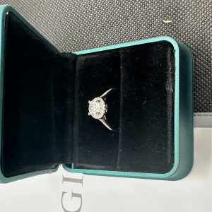 一粒ダイヤネックレス ダイヤモンド指輪  天然ダイヤモンド1.01ct GIA鑑定書 AU750指輪