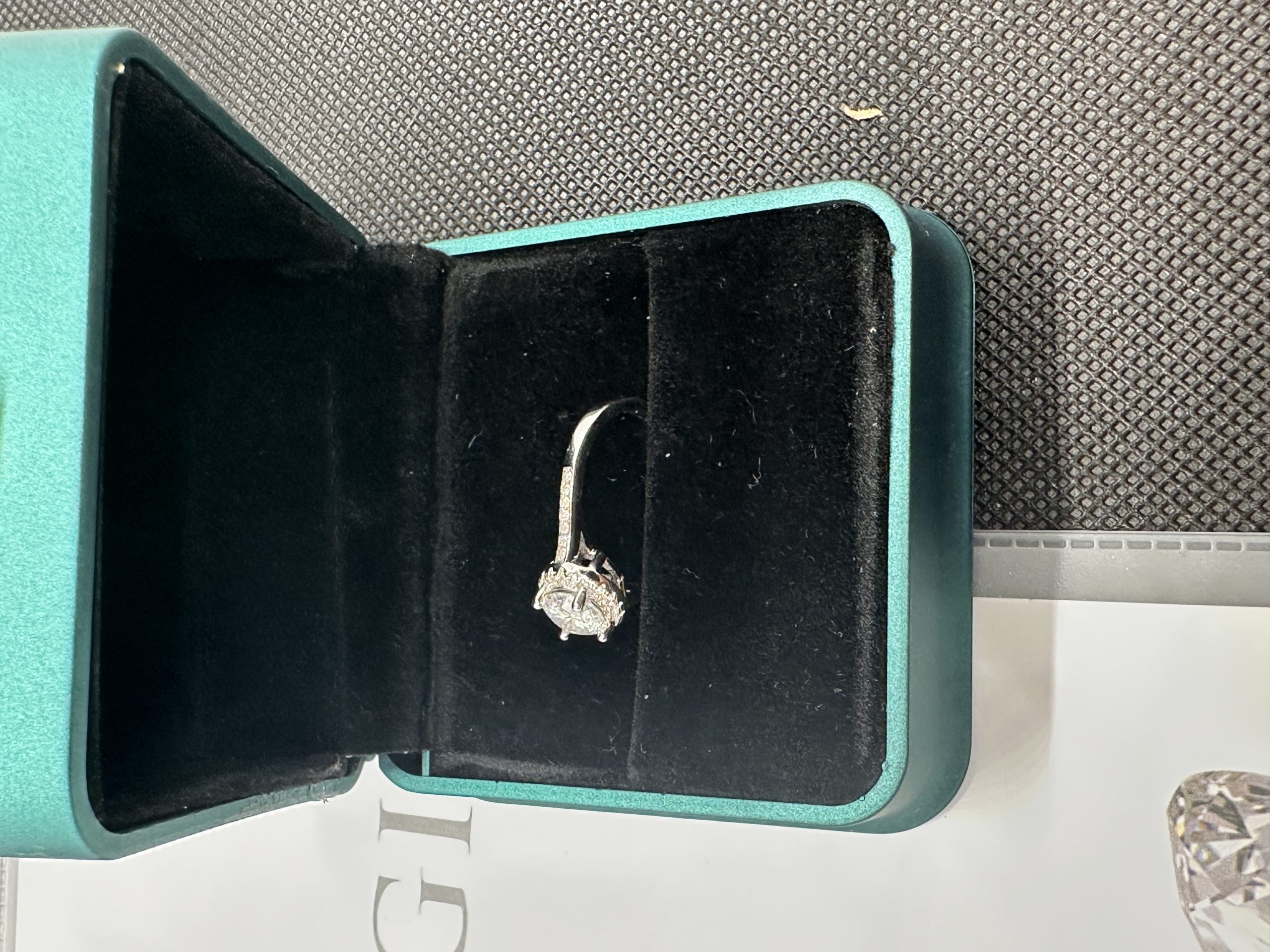 一粒ダイヤネックレス ダイヤモンド指輪  天然ダイヤモンド1.01ct GIA鑑定書 AU750指輪